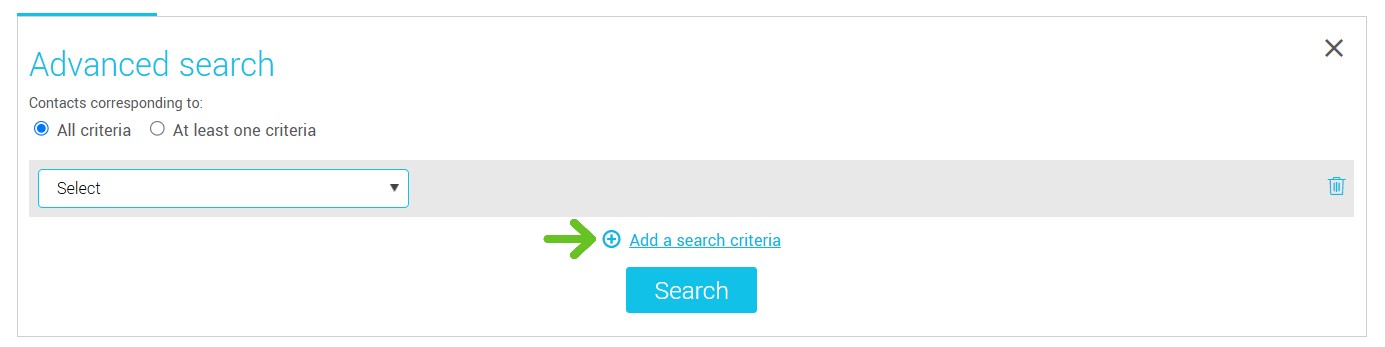 To add an other search criterion