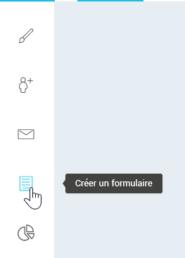 Menu rapide : cr&eacute;er un formulaire