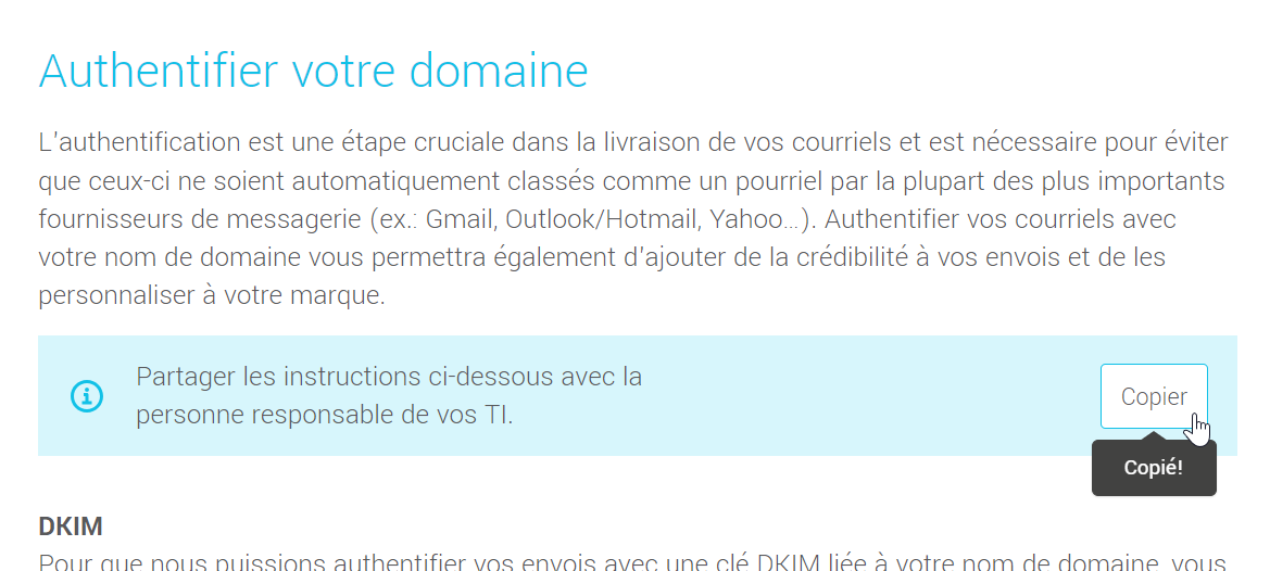 Instructions &agrave; partager avec ses TI