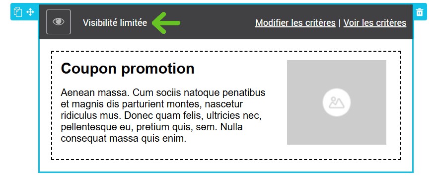 Visibilit&eacute; limit&eacute;e