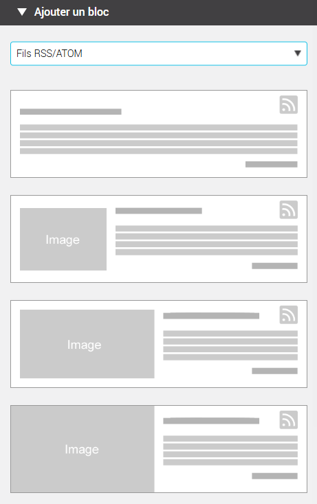 Choisir la disposition de son bloc fils RSS/ATOM